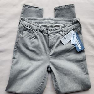 Old Navy Women's Skinny Jeans - Light Gray
